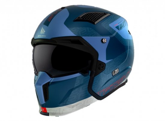 Flip up helmet MT Helmets ATOM 2 SV EMALLA C17 MATT XS