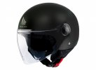 Jet helmet MT Helmets STREET S SOLID A1 GLOSS BLACK XXS