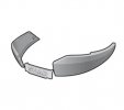 Side band SHAD D1B481EMR dark grey for SH48