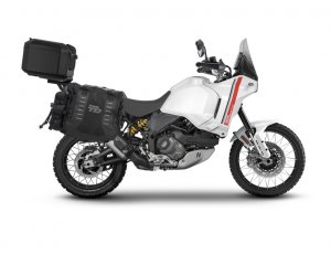 Set of SHAD TERRA TR40 adventure saddlebags and SHAD TERRA aluminium top case TR55 PURE BLACK, inclu SHAD DUCATI DESERT X