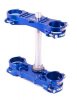 Triple clamp X-TRIG 40201009 ROCS TECH blau