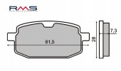 Bremsbeläge RMS 225100180 organic