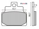 Bremsbeläge RMS 225100460 organic