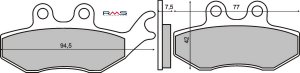 Bremsbeläge RMS organic