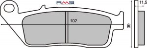 Bremsbeläge RMS organic