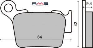 Bremsbeläge RMS organic