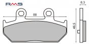 Bremsbeläge RMS 225101500 organic