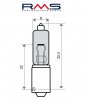 Bulb RMS 246510015 12V 21W, 90° 10 pcs weiß