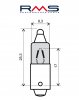 Bulb RMS 246510025 12V 23W, 180° (10 pieces)