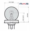 Bulb RMS 246510105 12V 45/40W, P45T weiß