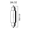 Bulb RMS 246510156 FLOSSER 6V-5W t 11x35