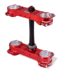 Triple clamp X-TRIG 40803002 ROCS PRO rot