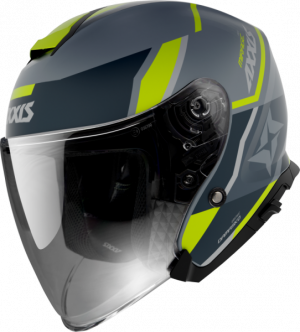 JET helmet AXXIS MIRAGE SV ABS damasko fluor yellow matt L