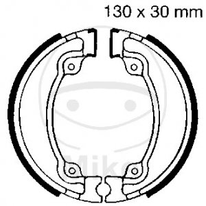 Brake shoe set EBC includings springs