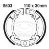 Brake shoe set EBC S603G grooved includings springs