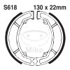 Brake shoe set EBC S618G grooved includings springs