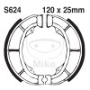 Brake shoe set EBC S624G grooved includings springs