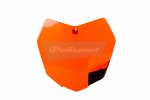 Number plate POLISPORT 8659100001 orange KTM