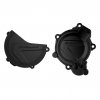 Clutch and ignition cover protector kit POLISPORT 90963 schwarz