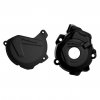 Clutch and ignition cover protector kit POLISPORT 90970 schwarz