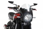 Windschirm PUIG 9595W SEMI-FAIRING schwarz matt transparent