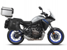 Complete set of SHAD TERRA TR40 adventure saddlebags and SHAD TERRA aluminium 48L topcase, including SHAD YAMAHA MT-07 Tracer / Tracer 700