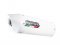 Bolt-on silencer GPR ALBUS White glossy including removable db killer