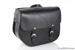 Leder-Satteltasche CUSTOMACCES AP0010N SANT LOUIS schwarz links