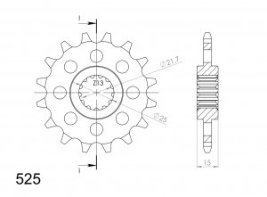 Ritzel SUPERSPROX CST-1182:14 14T, 525