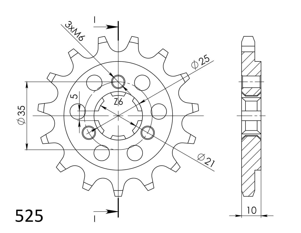 Ritzel SUPERSPROX CST-1448:14 14T, 525