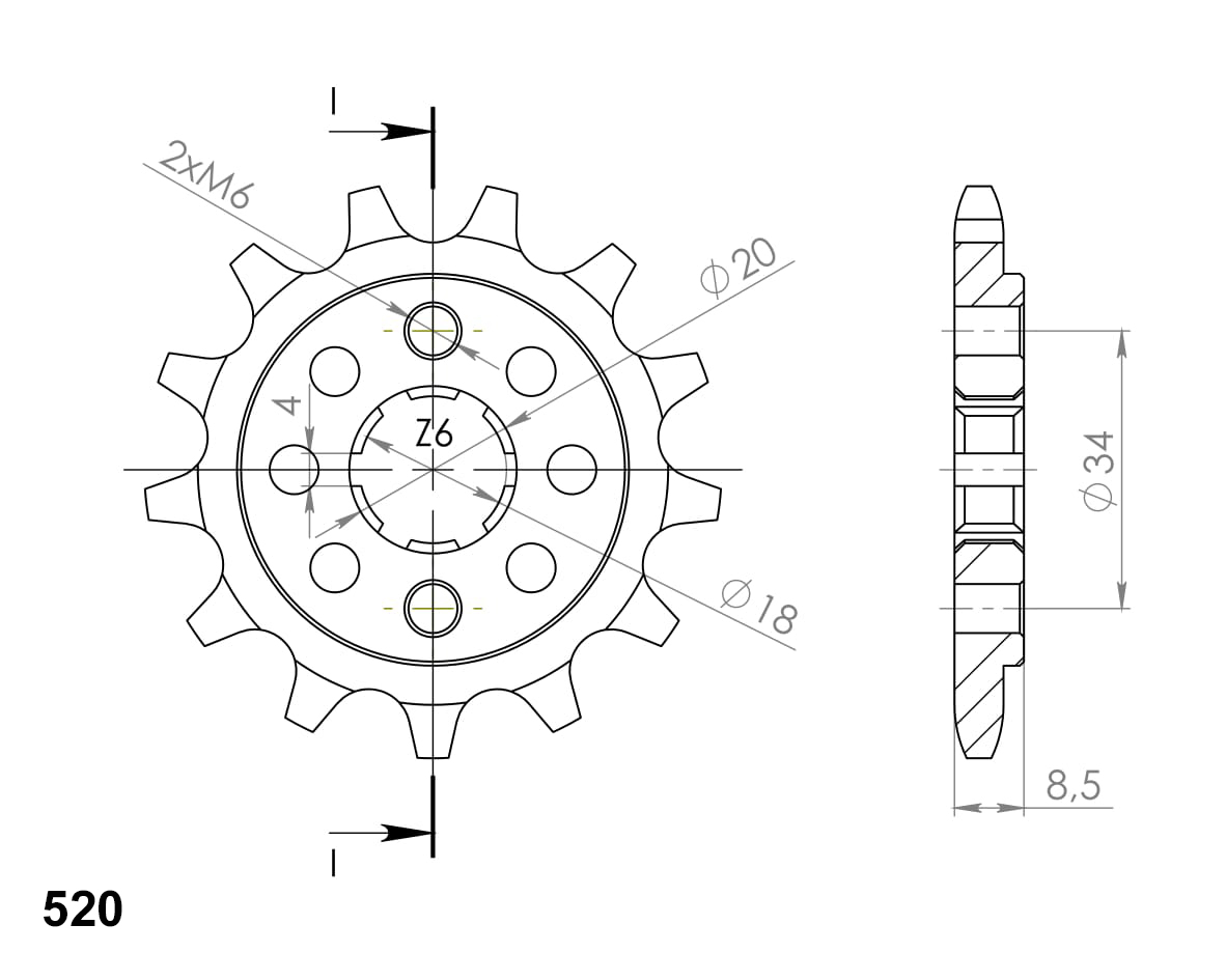 Ritzel SUPERSPROX CST-270:11 11T, 520