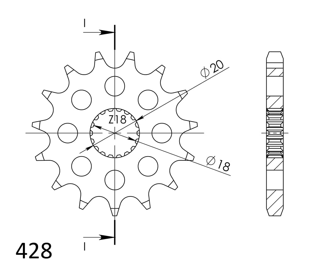 Ritzel SUPERSPROX CST-426:13 13T, 428