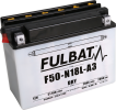 Konventionelle Motorradbatterie (mit Säurepackung) FULBAT F50-N18L-A3 (Y50-N18L-A3) Acid pack included