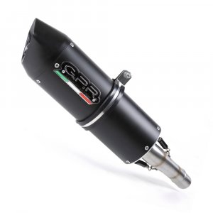 Dual slip-on exhaust GPR FURORE Matte Black including removable db killers and link pipes