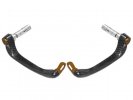 Lever guard ACCOSSATO with gold eyelet and insert right + left , carbon