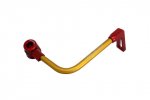 Lever guard ACCOSSATO with gold hose and joint right, aluminium