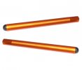 Clip-ons ACCOSSATO aluminium, 280mm without caps, Orange