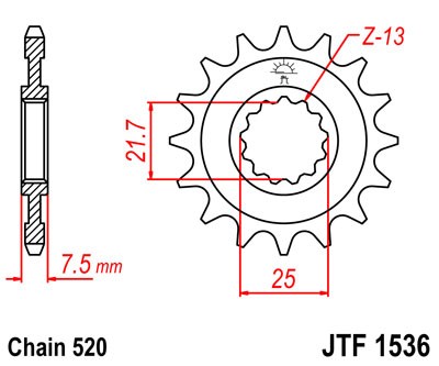 Ritzel JT JTF 1536-15 15T, 520