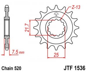 Ritzel JT JTF 1536-15 15T, 520