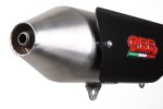 Slip-on exhaust GPR SC.CAT.202.BOMB POWER BOMB Brushed Stainless steel including removable db killer and catalyst