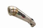 Dual slip-on exhaust GPR MO.5.PCEV POWERCONE EVO Brushed Stainless steel including removable db killers and link pipes