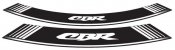 Rim strip PUIG 5524B CBR weiß set of 8 rim strips