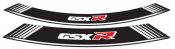 Rim strip PUIG 5525B GSXR weiss set of 8 rim strips