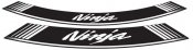 Rim strip PUIG 5528B NINJA weiss set of 8 rim strips