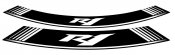 Rim strip PUIG 5529B R1 weiss set of 8 rim strips