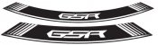 Rim strip PUIG 5989B GSR weiss set of 8 rim strips