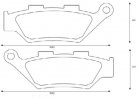 Bremsbeläge ACCOSSATO AGPA186 ST