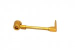 Lever guard ACCOSSATO with gold hose and joint right, aluminium