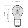 Bulb RMS 246510311 12V 35/35W, S2 BA20D weiß