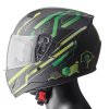 Full face helmet GMS ZG12501 HEXAGO graphic green M